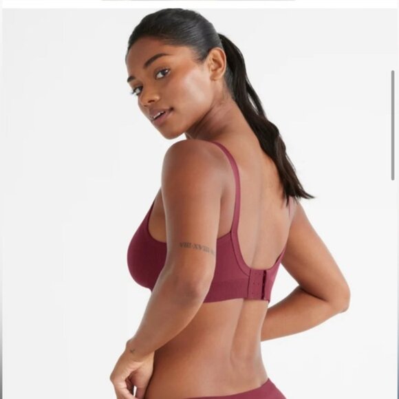 Knix Good to Go Seamless Bra Cranberry Medium - Picture 4 of 11